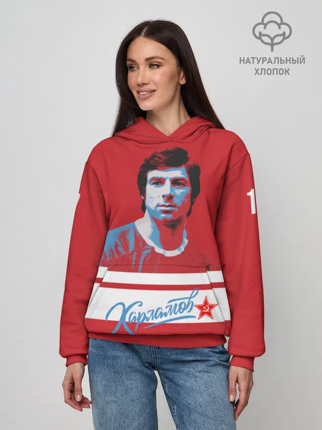 Худи женское базовое из хлопка