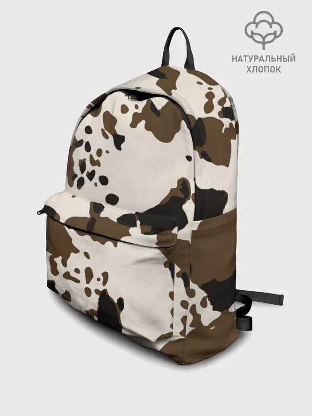 Взрослый джинсовый рюкзак с принтом «CowPrint»