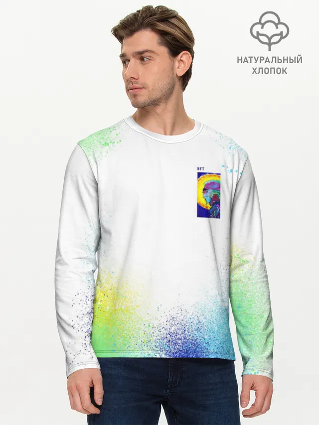 Лонгслив мужской из хлопка