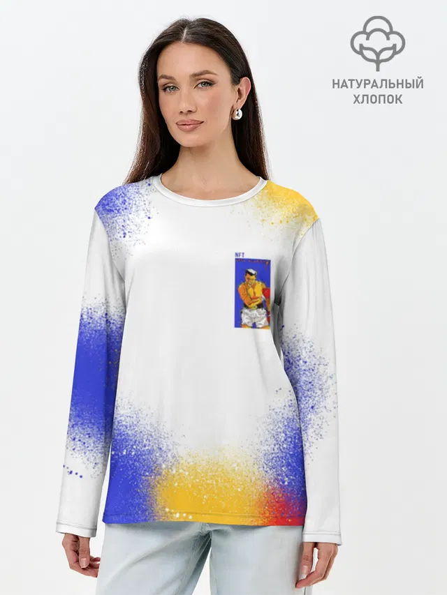 Лонгслив женский из хлопка