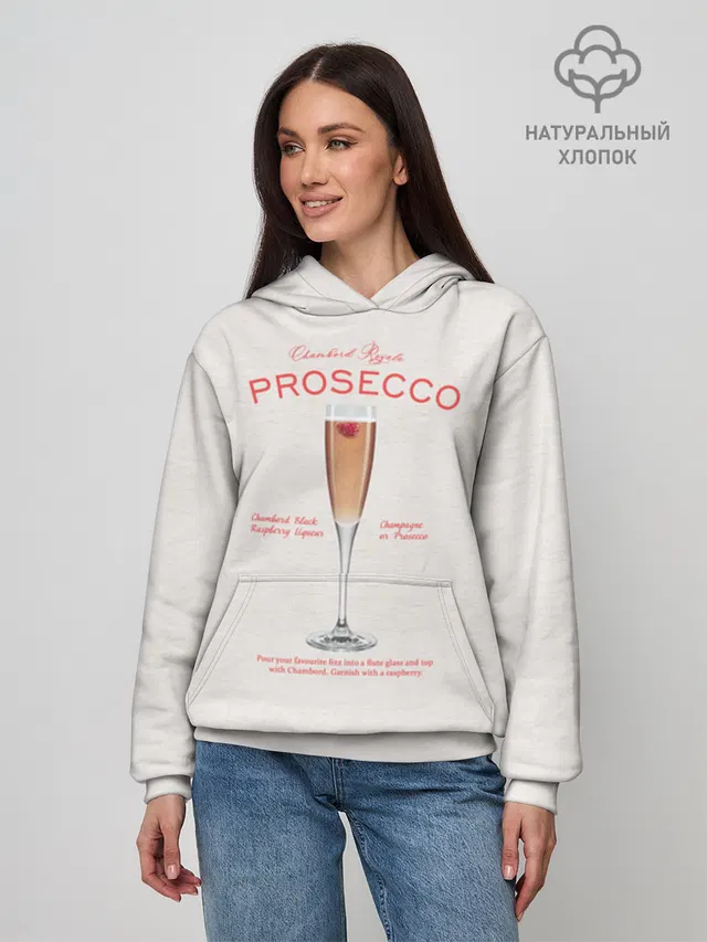 Худи женское базовое из хлопка