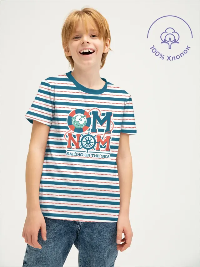 Om Stripes Blue