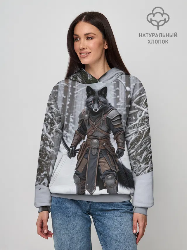Худи женское базовое из хлопка