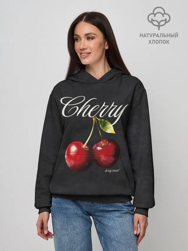 Худи женское базовое из хлопка