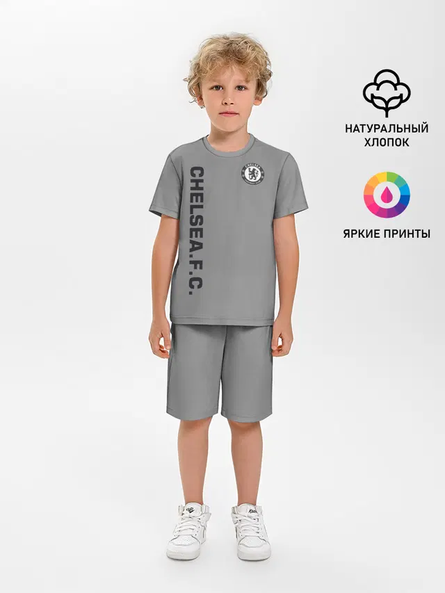 Детская пижама с шортами с принтом «Chelsea F.C. — Chelsea Uniform»