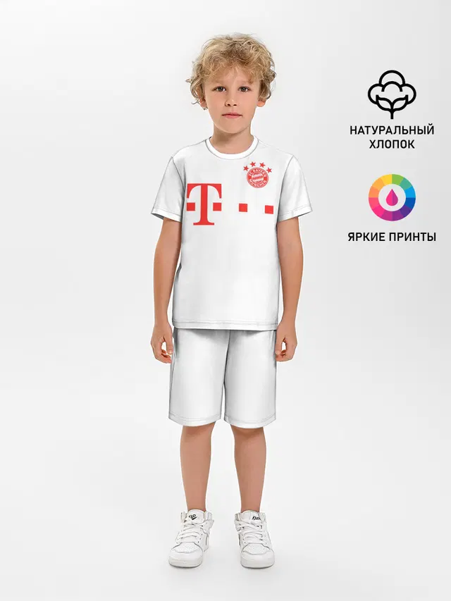 Детская пижама с шортами с принтом «21 — FC Bayern M?nchen 20/21»