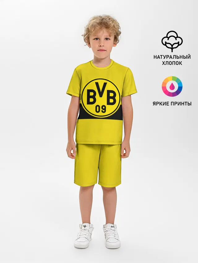 Детская пижама с шортами с принтом «Borussia Dortmund»