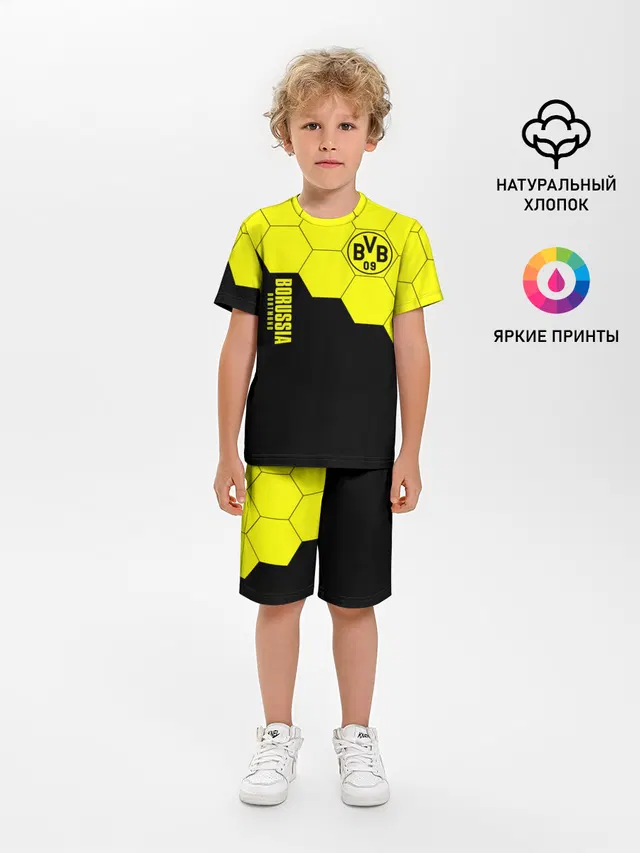Детская пижама с шортами с принтом «Borussia — Borussia Dortmund»