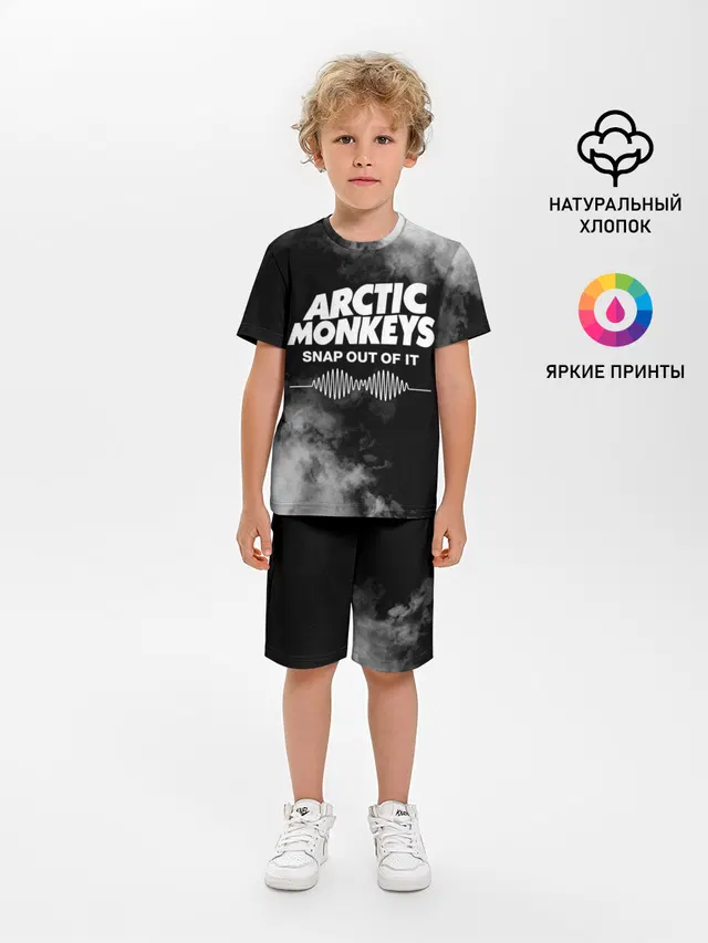 Детская пижама с шортами с принтом «Arctic Monkeys»
