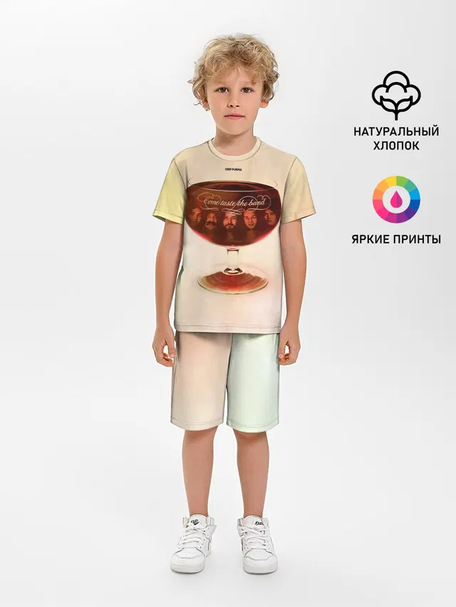 Детская пижама с шортами с принтом «Come Taste the Band — Come Taste the Band - Deep Purple»