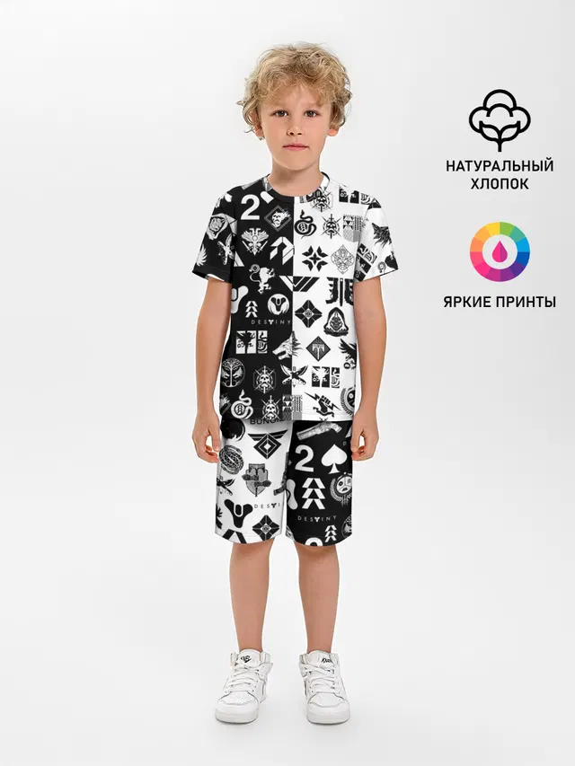 DESTINY LOGOBOMBING ЧЁРНО БЕЛОЕ