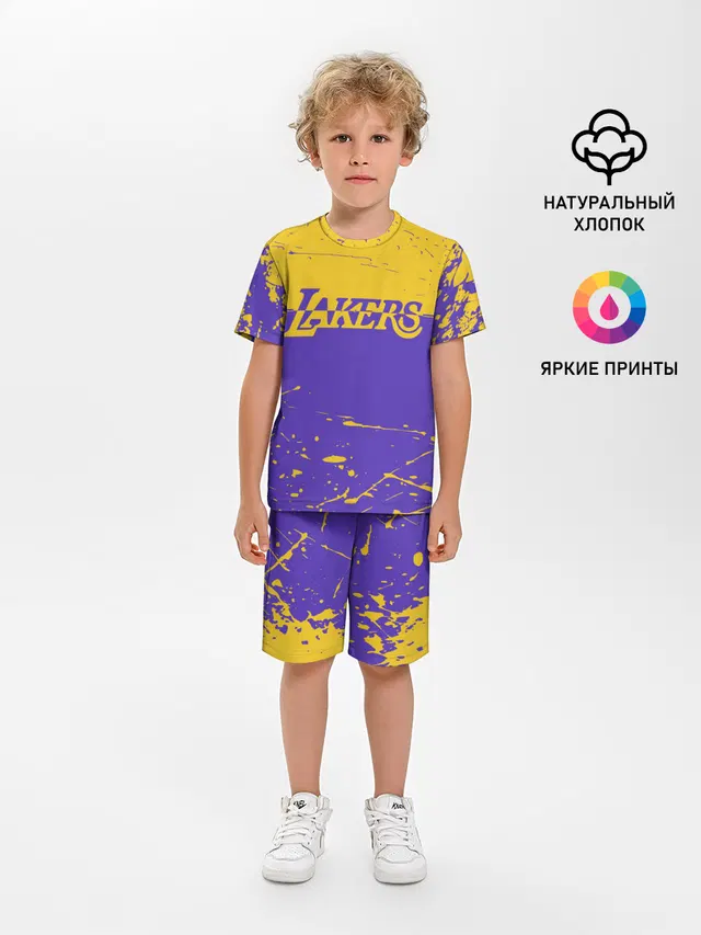 Детская пижама с шортами с принтом «Лейкерс — Kobe Bryant - Los Angeles Lakers - NBA»