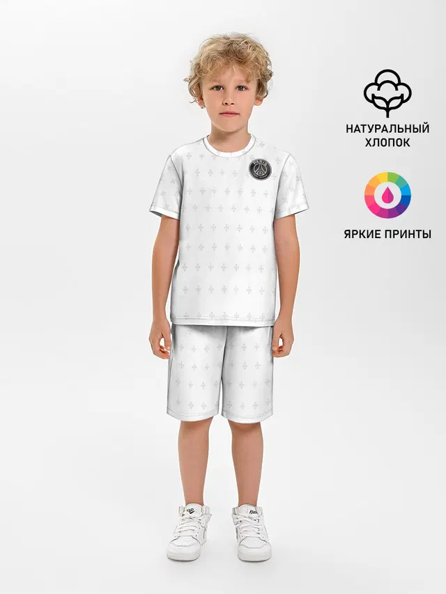 Детская пижама с шортами с принтом «ПСЖ — Training Top»