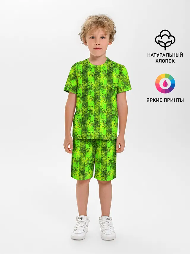 Неоновый полосатый узор