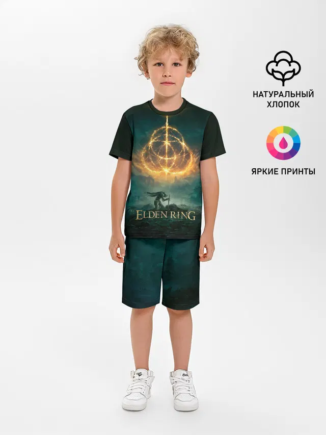 Детская пижама с шортами с принтом «Elden Ring — Elden Ring Game Art»