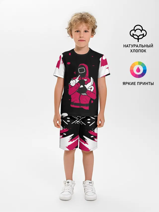 Игра в кальмара x Кот,