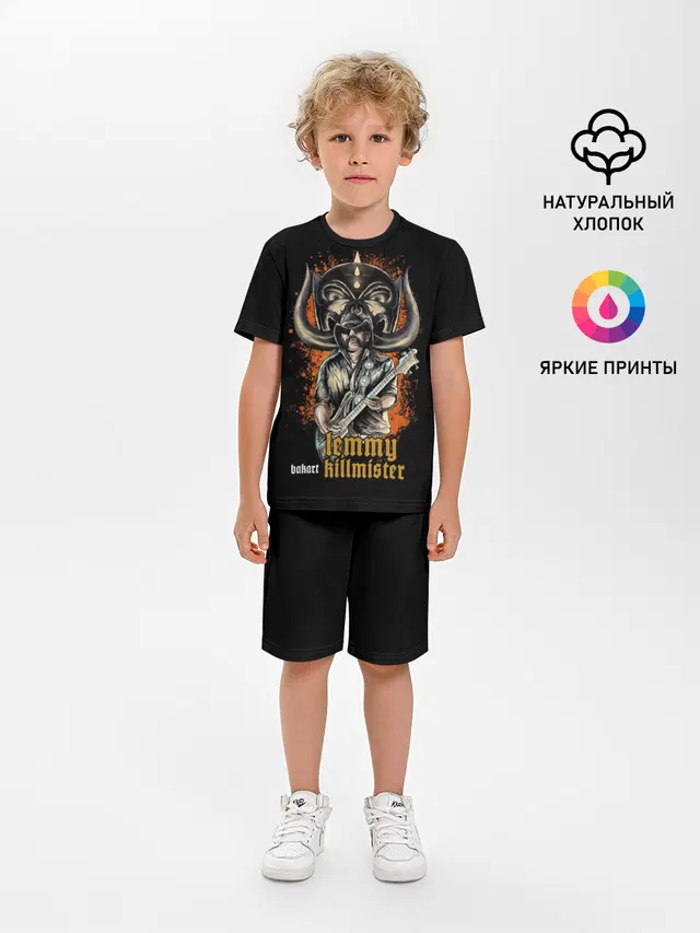 Детская пижама с шортами с принтом «Ленни Килмистер»
