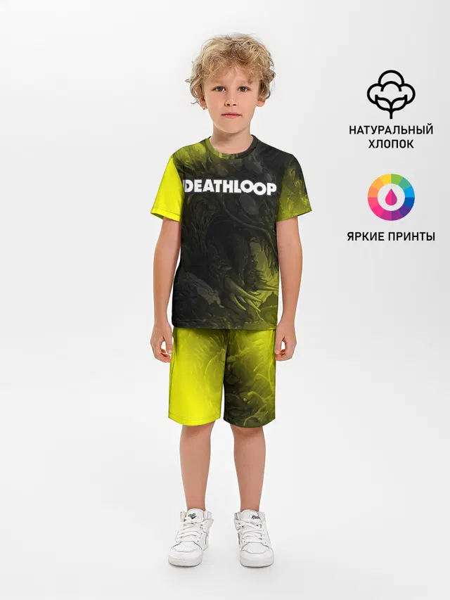Детская пижама с шортами с принтом «Deathloop - Hyperbeast»