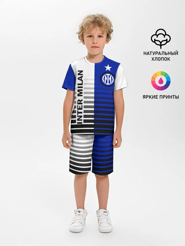 Детская пижама с шортами с принтом «Inter Milan crest — INTER MILAN»