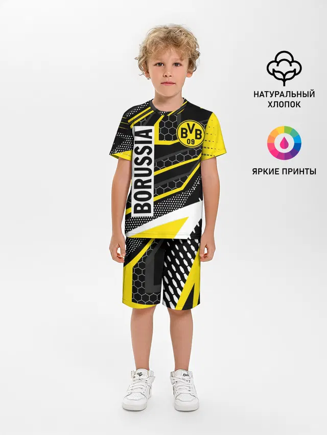 Детская пижама с шортами с принтом «ФК Боруссия — FC BORUSSIA»