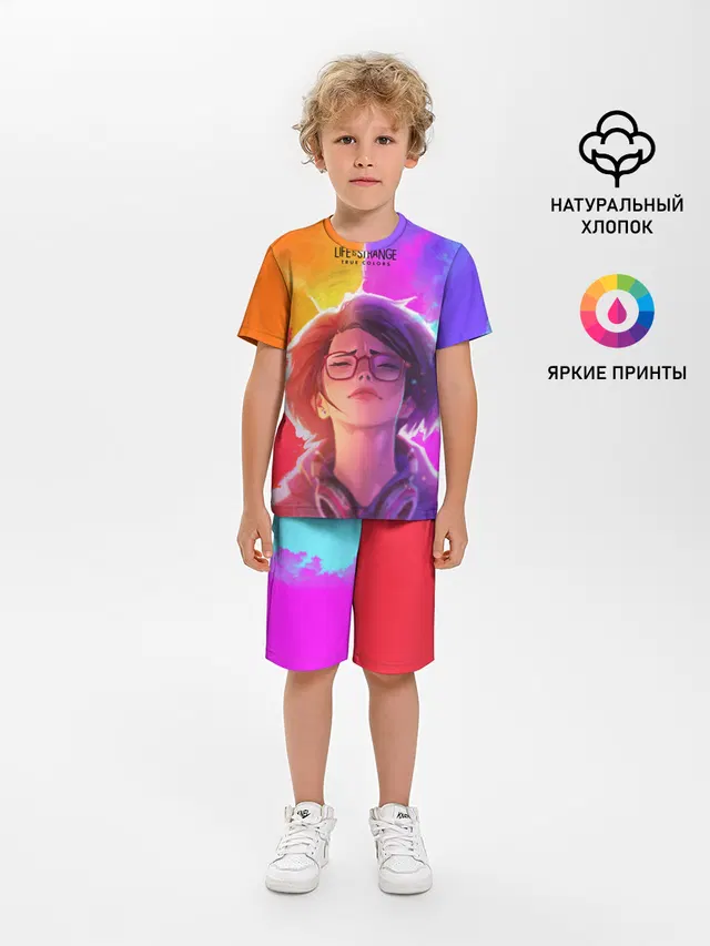 Детская пижама с шортами с принтом «Life Is StrangeTrue Colors»