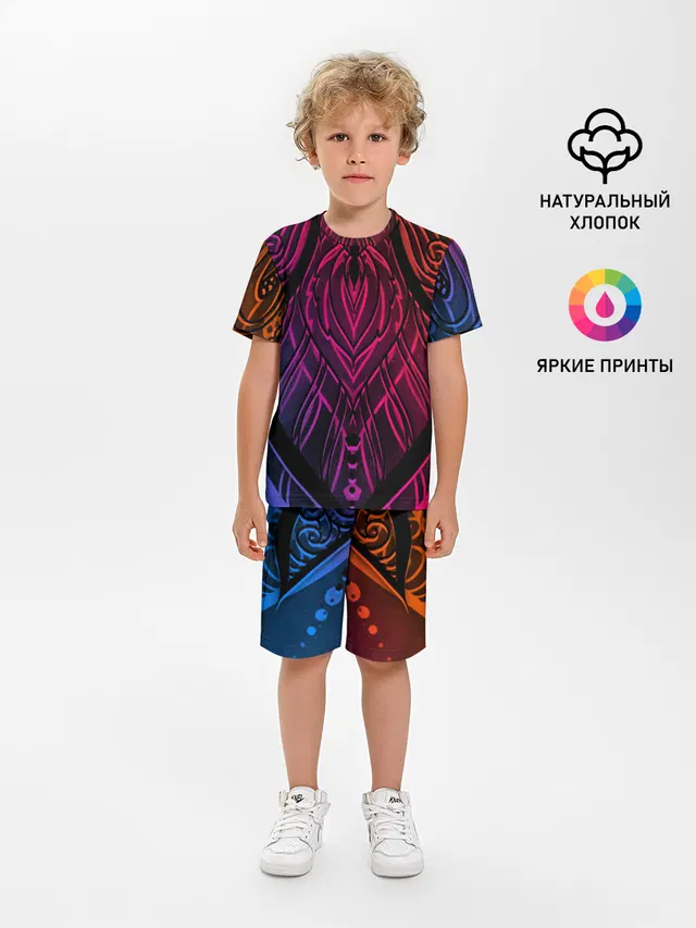 Фиолетовый узор 3D
