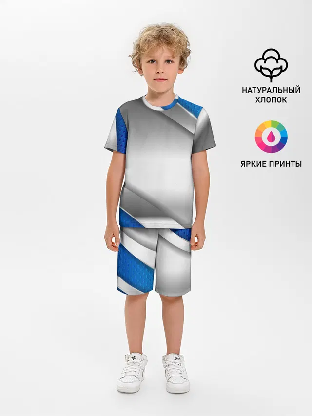 3D СЕРЕБРО BLUE LINES