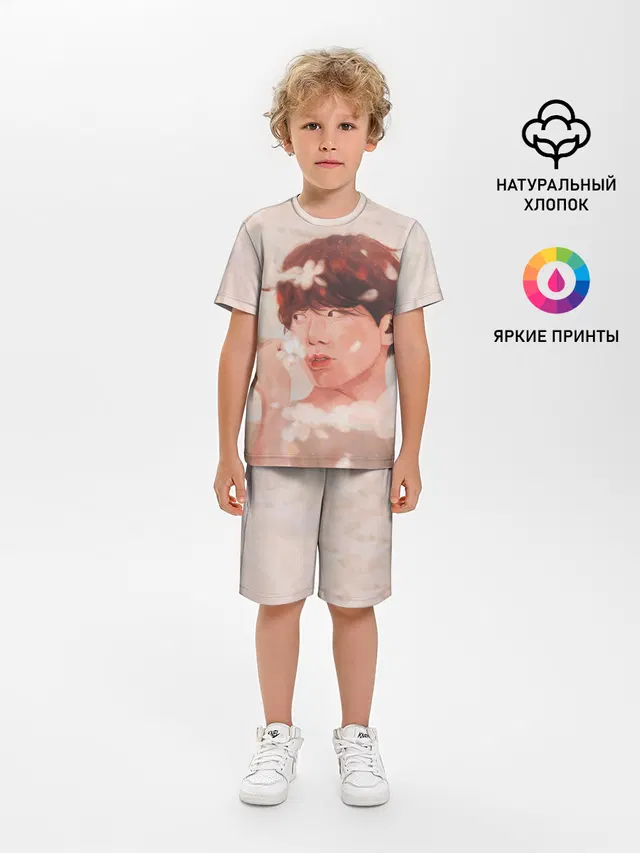 Детская пижама с шортами с принтом «BTS — J-Hope ART»