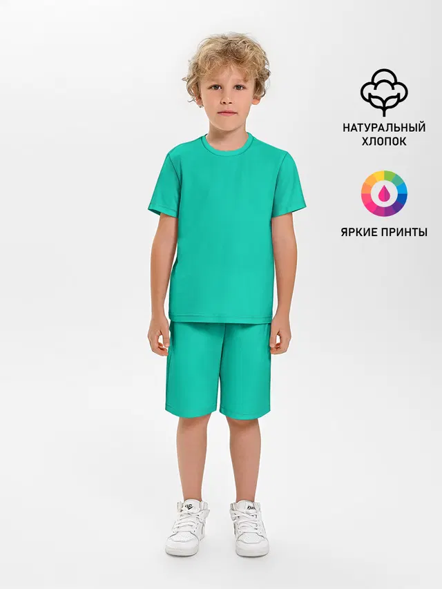 Бискайский зеленый без рисунка