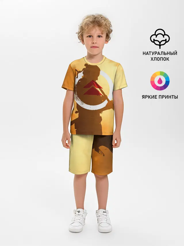 Детская пижама с шортами с принтом «Ghost of Tsushima — Jin Sakai»