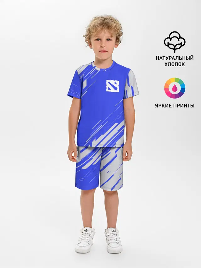 Детская пижама с шортами с принтом «bluestyle»