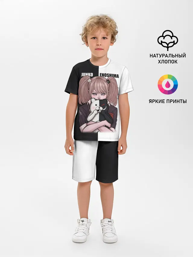 Детская пижама с шортами с принтом «Monokuma Junko»