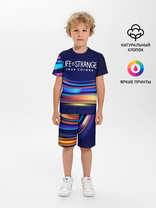 Детская пижама с шортами с принтом «True Colors — Life is Strange: True Colors»