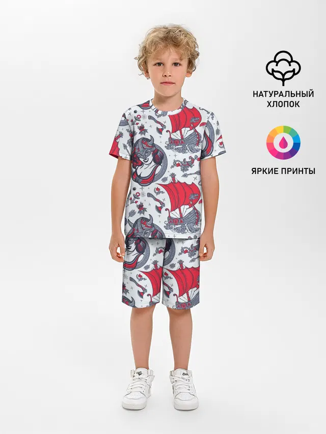 Корабли и девушка викинг