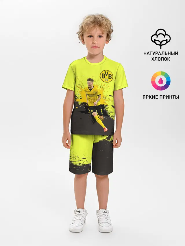 Детская пижама с шортами с принтом «Borussia — Марко Ройс»