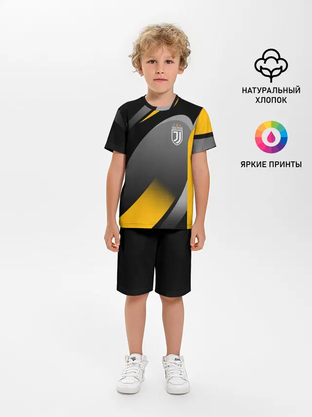 Детская пижама с шортами с принтом «Ювентус — Juventus Uniform»
