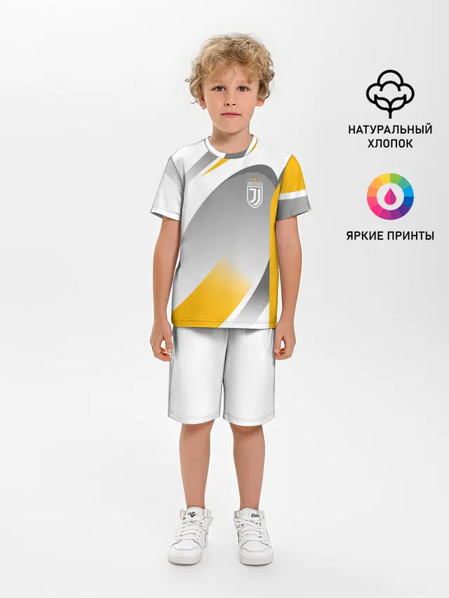 Детская пижама с шортами с принтом «Ювентус — Juventus Uniform»