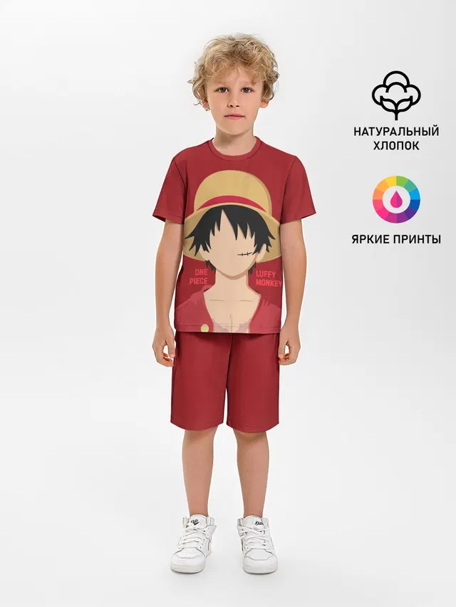 Детская пижама с шортами с принтом «Ван Пис — Luffy»
