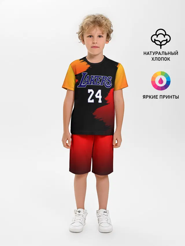 Детская пижама с шортами с принтом «Лейкерс — Kobe Brya»