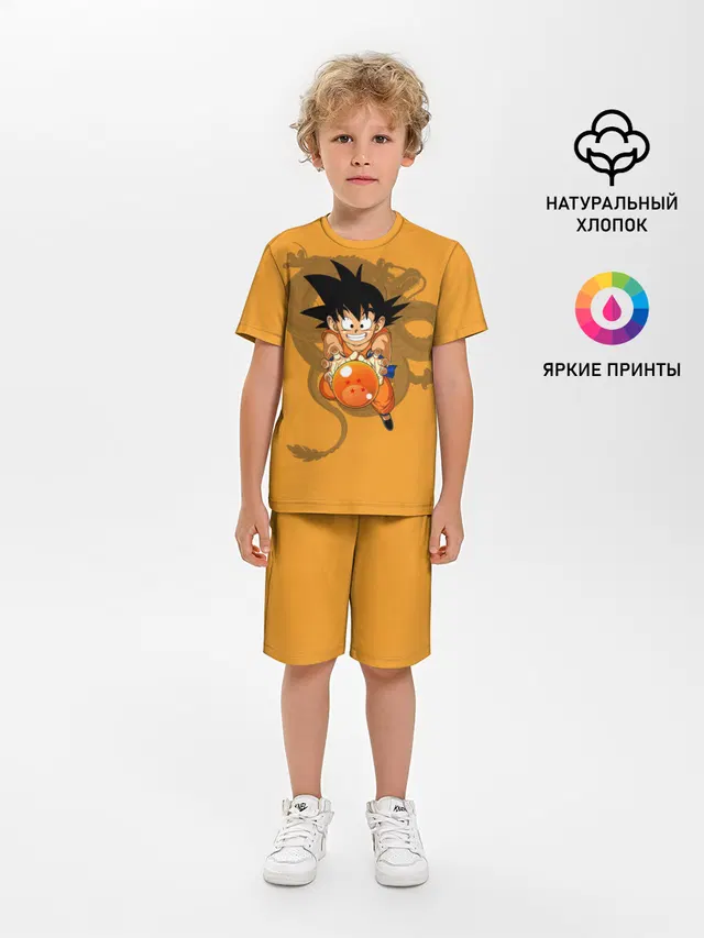 Детская пижама с шортами с принтом «Kid Goku»
