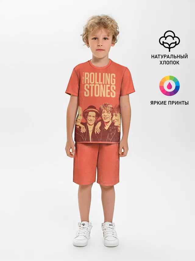 Детская пижама с шортами с принтом «Rolling Stones — The Rolling Stones»