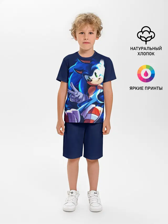 Детская пижама с шортами с принтом «Peace sign»