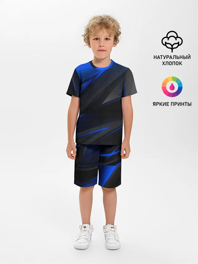 Blue and Black