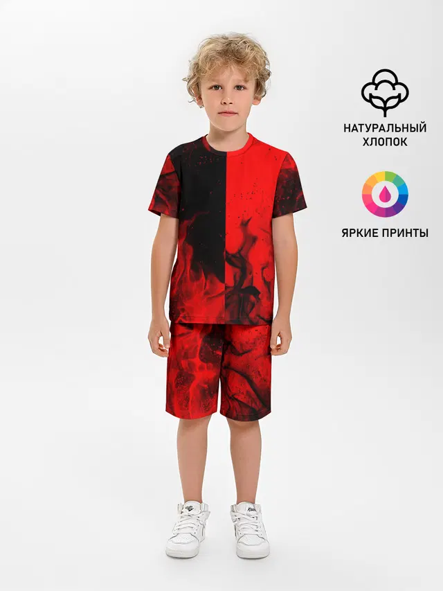 BLACK RED FIRE