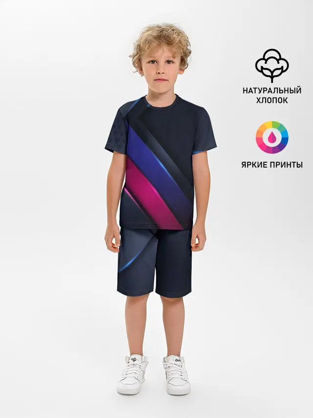 Детская пижама с шортами с принтом «Модные — Sport style 3d»