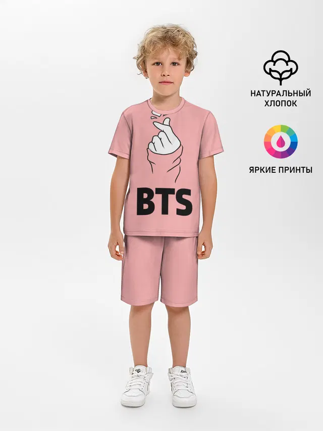 Детская пижама с шортами с принтом «BTS — РЮКЗАК BTS»