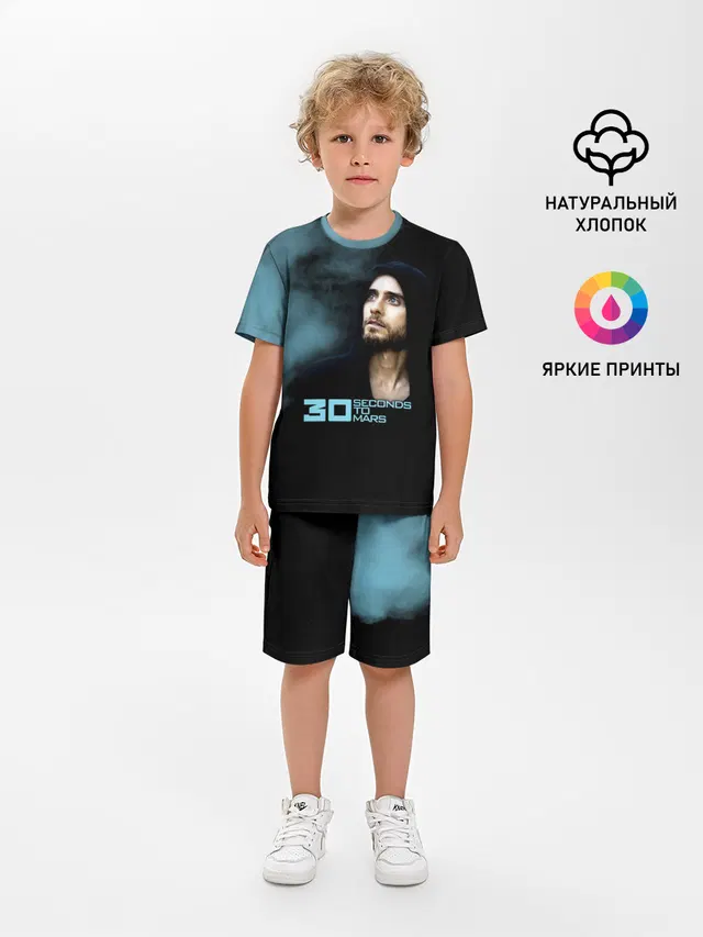 Детская пижама с шортами с принтом «Jared Leto»