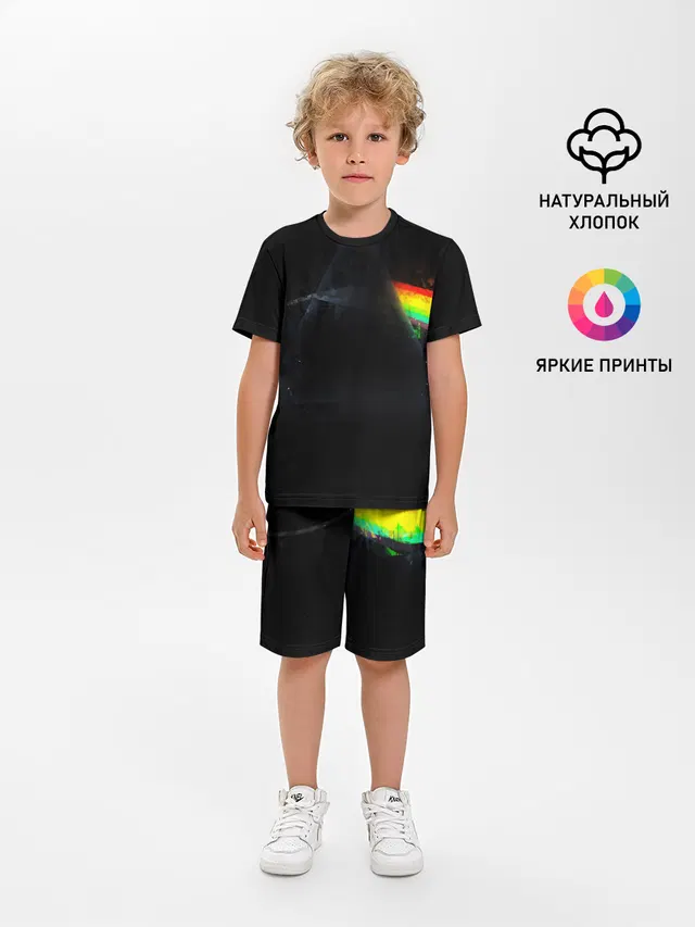 Детская пижама с шортами с принтом «Prism»