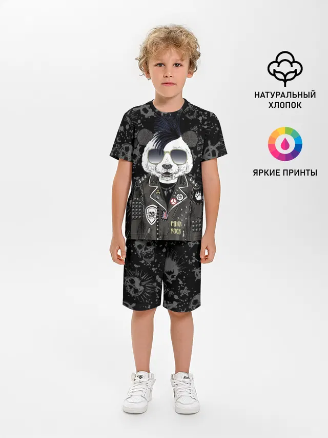 Панда в косухе