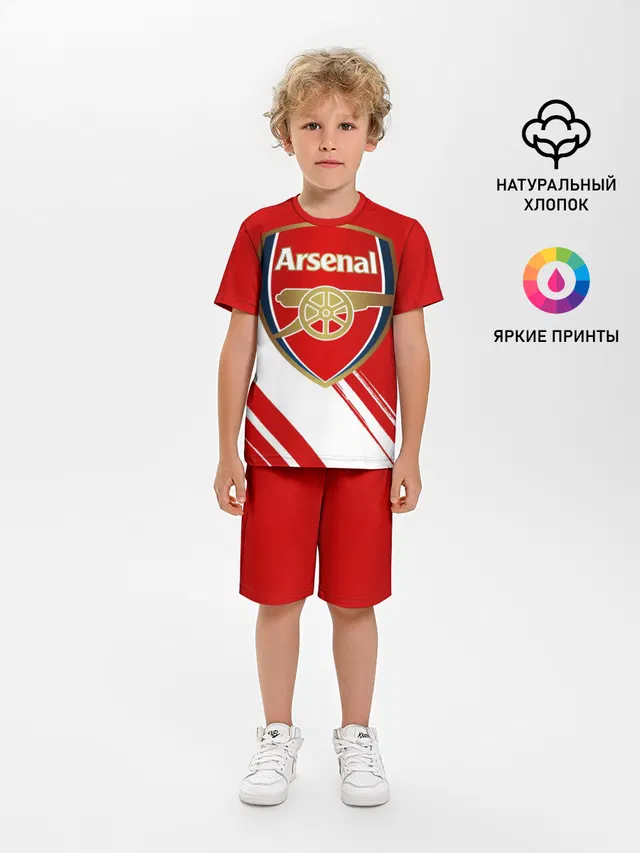 Детская пижама с шортами с принтом «Cannon»